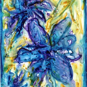 Azure Blossoms: A Watercolor Dream