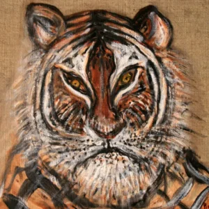 Majestic Gaze: Tiger Portrait