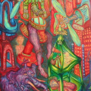 Urban Tapestry: Chaotic Whispers of the Surreal