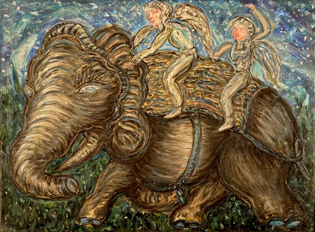 18 Rider on Dark Elephant