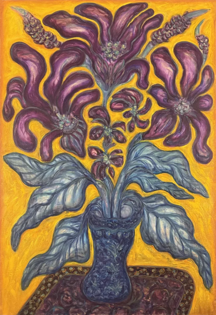 2 Purple Floral