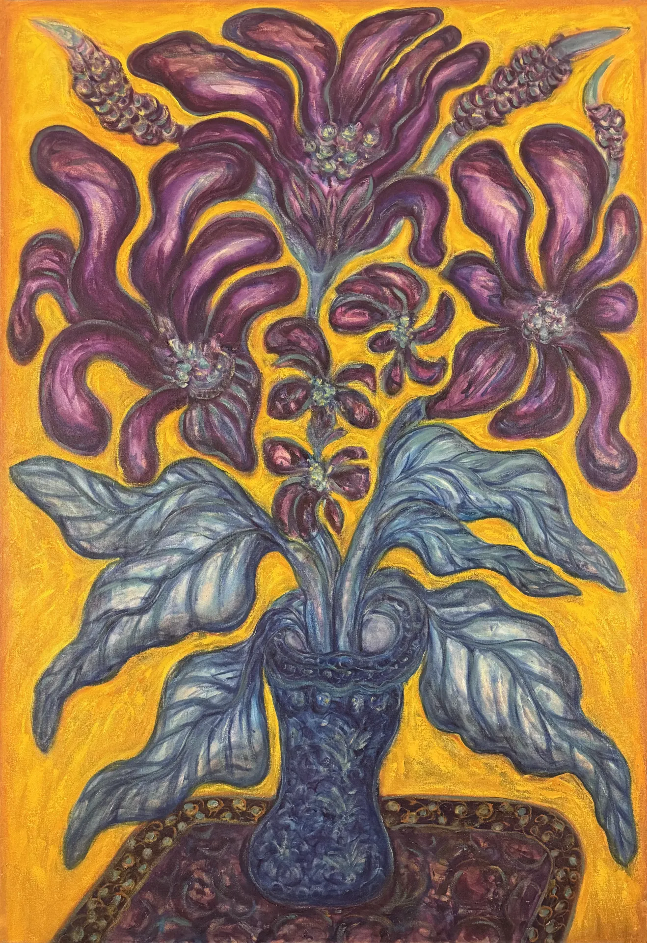 2 Purple Floral