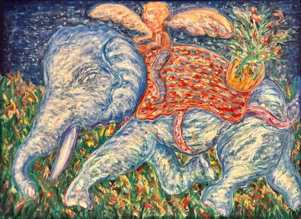 32 Elephant with Rider