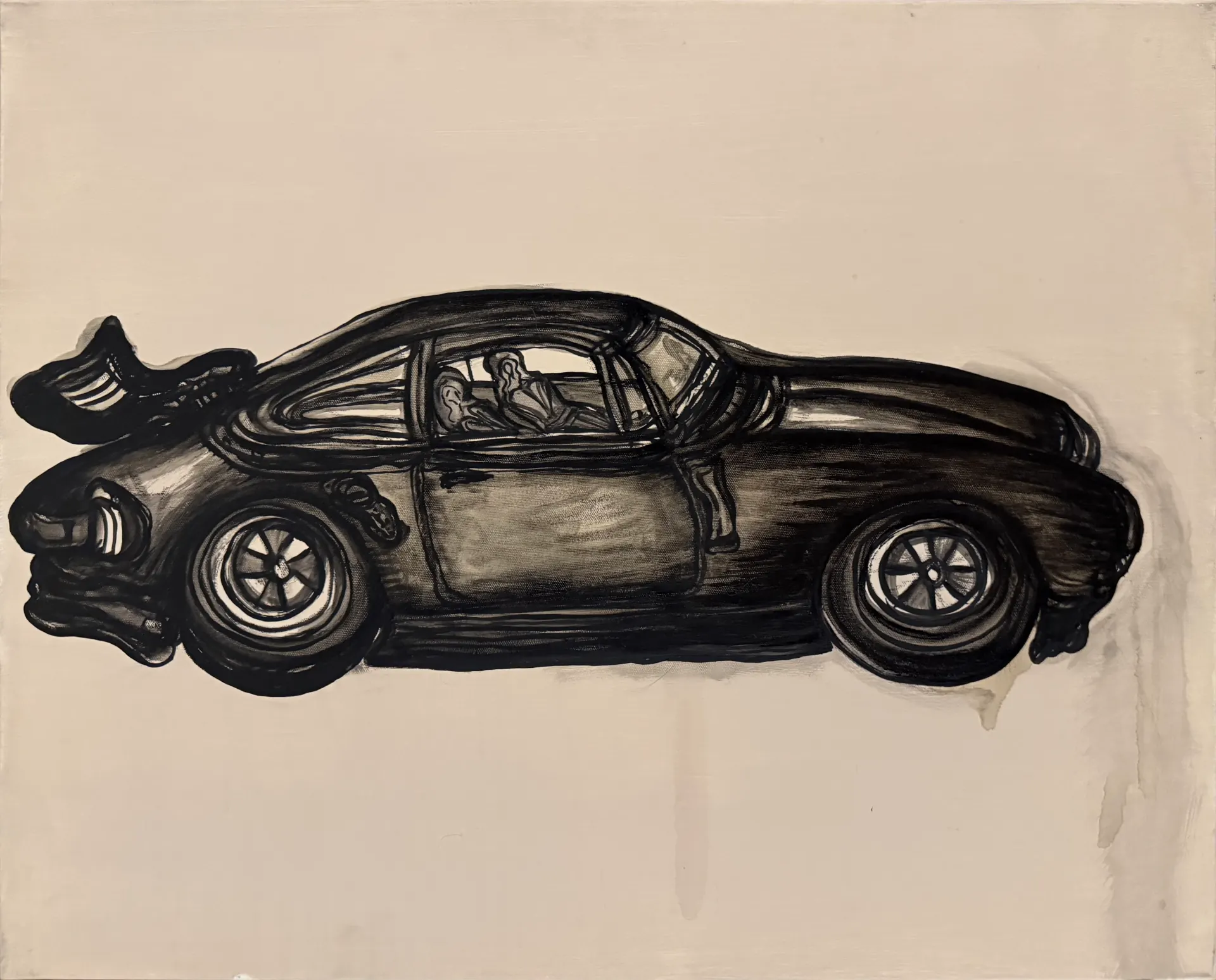 Porsche Black and White
