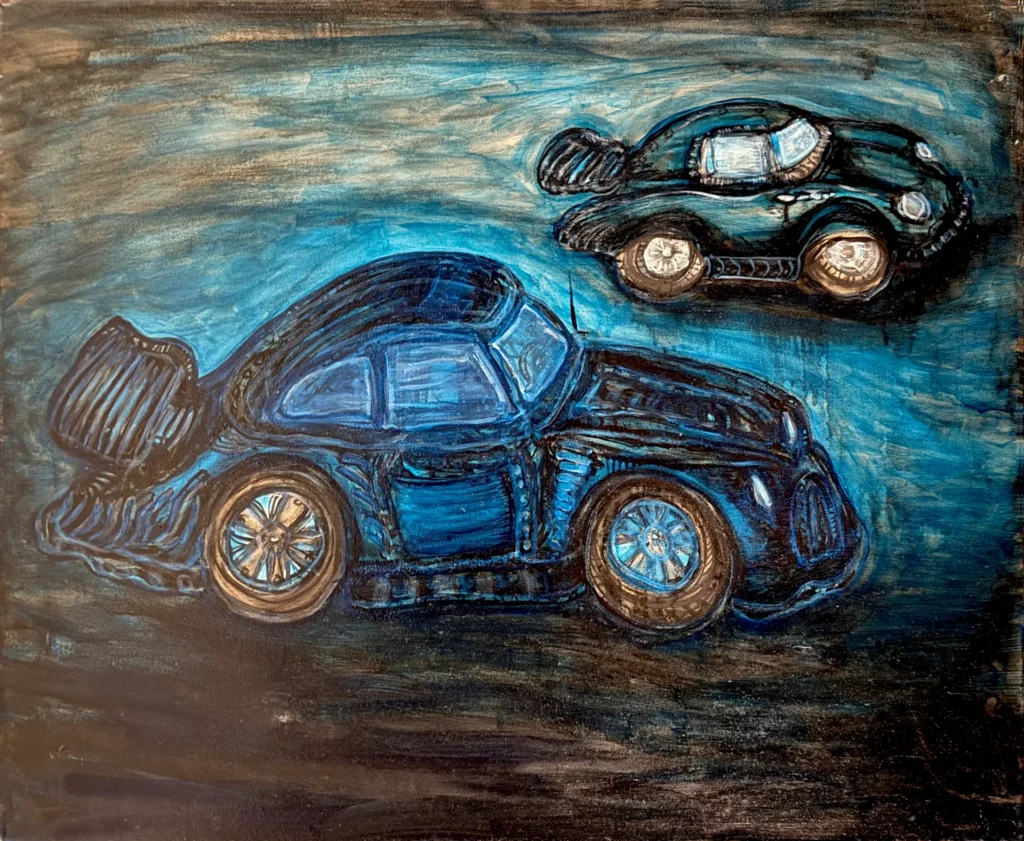 Blue Porsche