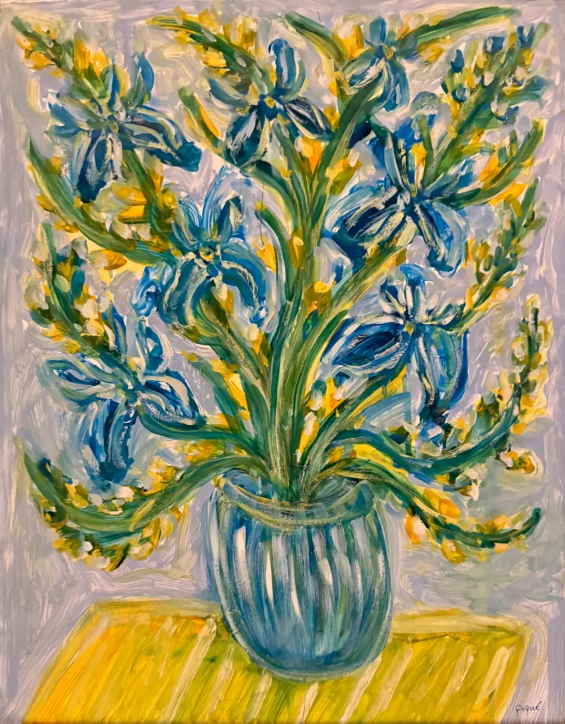 Oil on Panel Floral 38