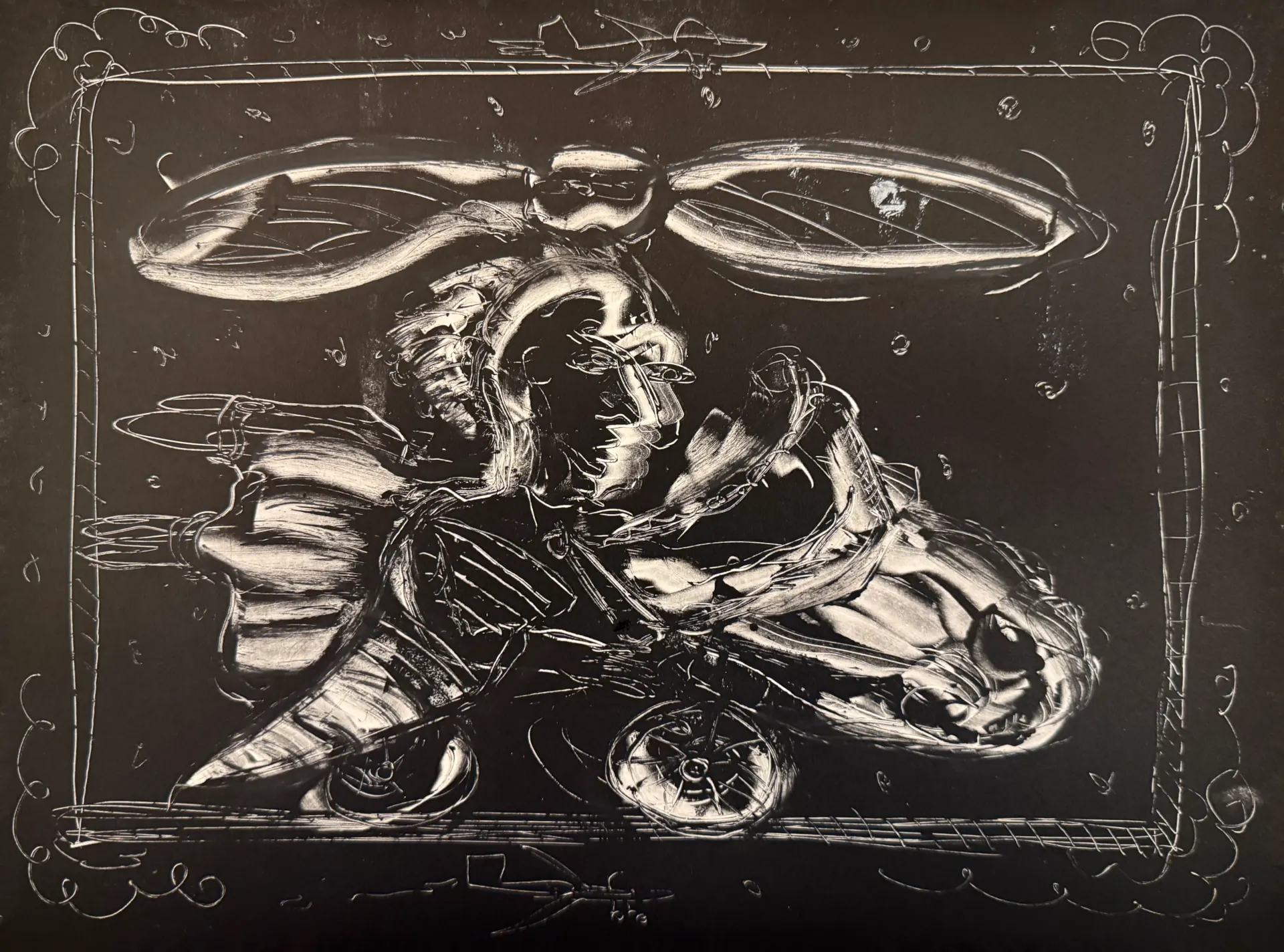 Monoprint Rider