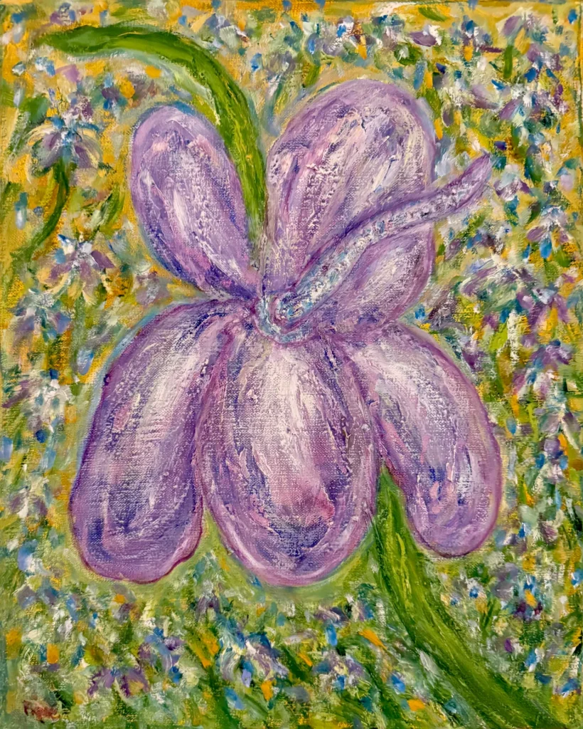 Purple Flower Floral