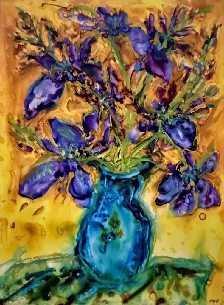 Oil on Paper Floral