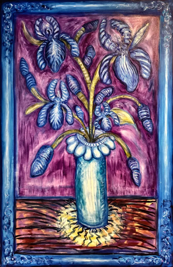 Blue Still Life Floral 35